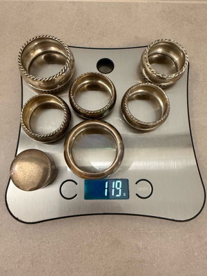 Сребърни бижута употребявани с печат 925, тегло 119 г