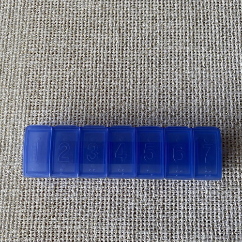 Tupperware plastic pill case like new
