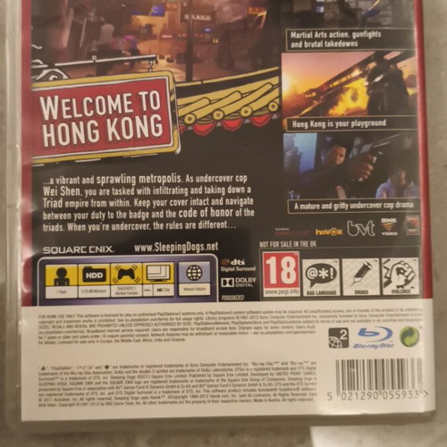 Sleeping Dogs PS3 game