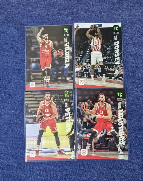 Κάρτες παιχτών Ολυμπιακού Top class euroleague 2024-2025
