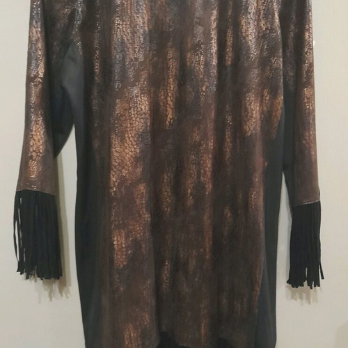 Custo Barcelona Boho kaftan dress with fringes like new, size L