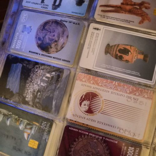 Collectible Phone Cards Album and Loose Like New