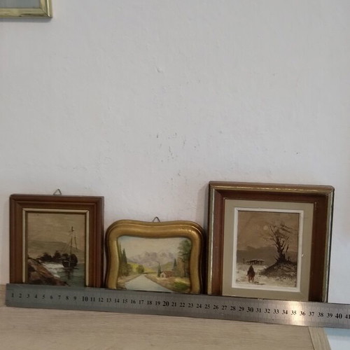 Triptych oil paintings on canvas like new