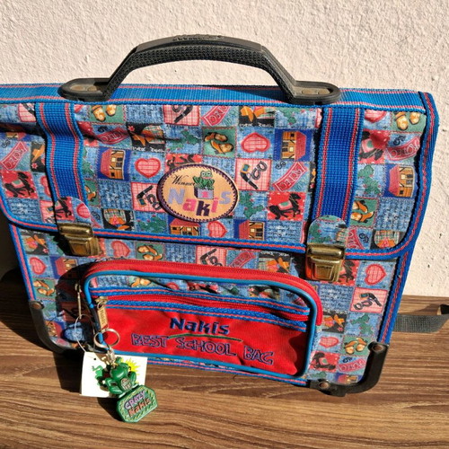 Vintage Nakis "Winner" School Bag and Pencil Case Set New