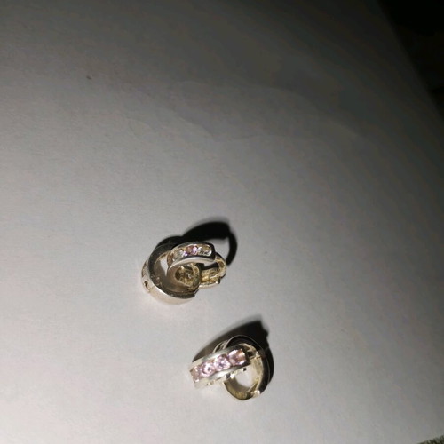 Silver earrings 2 pairs like new, 925 sterling