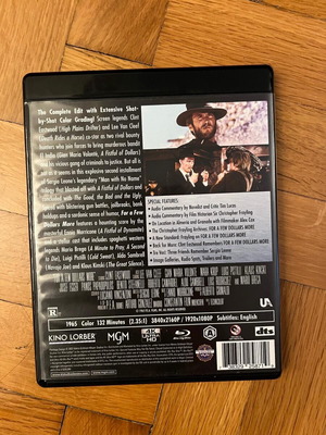 For A Few Dollars More 4K UHD Blu-Ray like new, action adventure