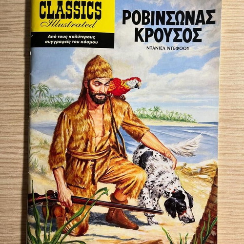 Comics new, pack of 4 with Moby Dick, Robinson Crusoe, Around the World, The Time Machine