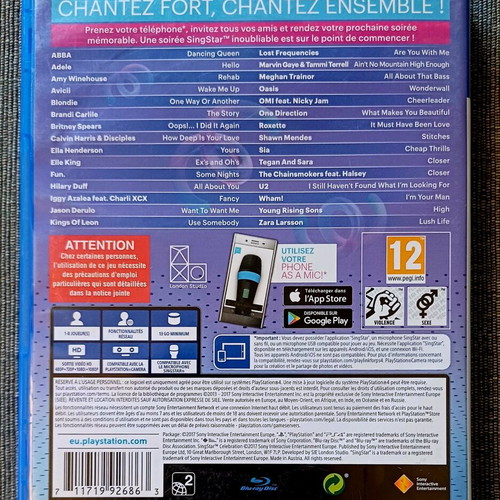 Singstar Celebration PS4 used, complete and in excellent condition