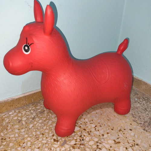 Hop Hop Pony inflatable toy red used