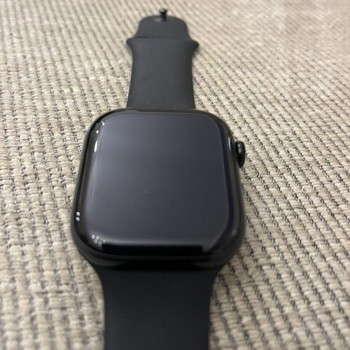 Apple Watch Series 10 Aluminium 46mm Waterproof with Heart Rate Monitor Jet Black