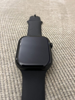 Apple Watch Series 10 Aluminium 46mm Waterproof with Heart Rate Monitor Jet Black