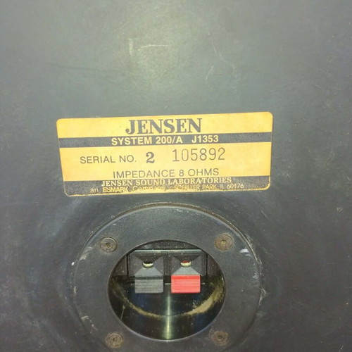 JENSEN System 200/A Vintage American Speakers used