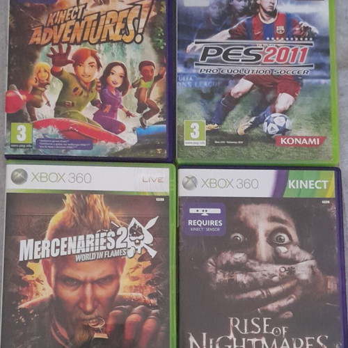 Xbox 360 Genuine Video Game CDs like new, set of 4