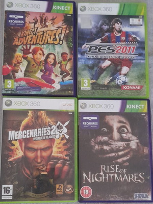 Xbox 360 Genuine Video Game CDs like new, set of 4