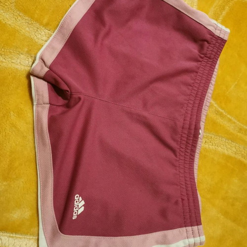Adidas shorts used, pink, for ages 10-12