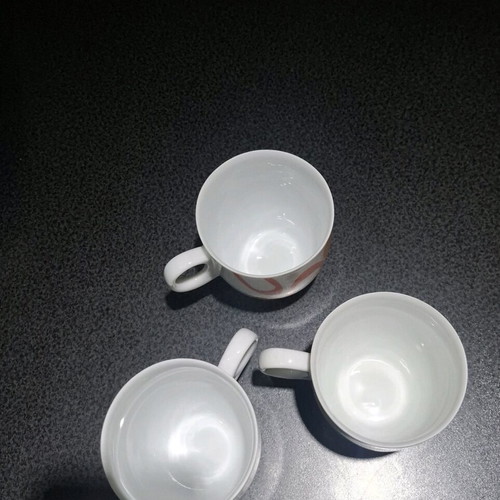 Papillon by Inhesion set of 3 porcelain cups new, modern design