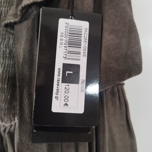 Catwalk boho dress L 40, khaki beige