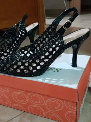 Black heel sandal new size 38