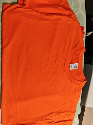 T-shirt Gildan heavy cotton πορτοκαλί μέγεθος M καινούργιο, σετ 3 τεμαχίων