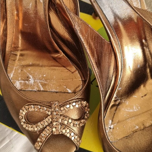 J.Bournazos shoes used, size 40, bronze pumps