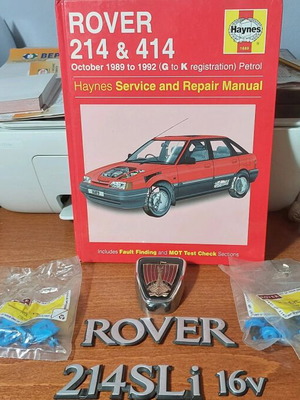Rover 214 ръководство и комплект за тапицерия като нов
