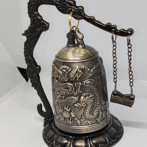 Feng Shui Chakra Dragon Bell bronze, like new
