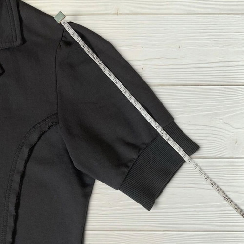 Zara short-sleeve jacket sweatshirt material size M new, charcoal grey