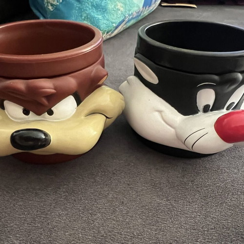 Looney Tunes collectible mugs set of two, new