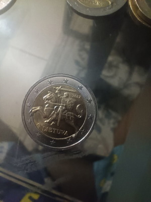 Lithuania 2 euro 2017 coin used, circulated