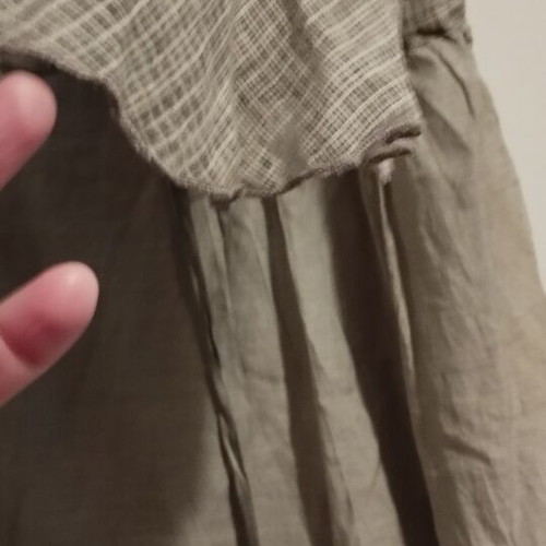 Women's shirt linen with cotton like new, gray, size L