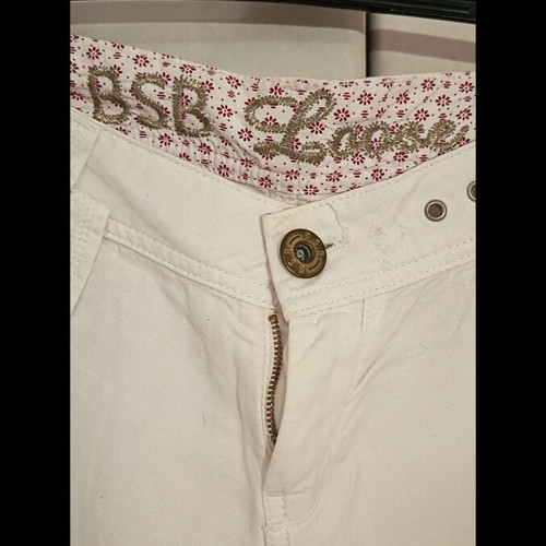 White BSB wide pants like new, size XS