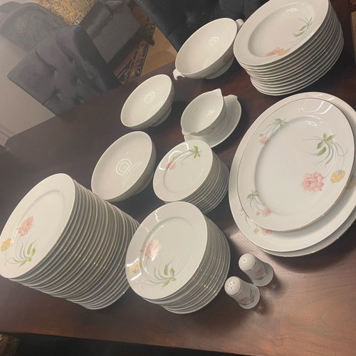 Rosenthal dish set used, 24 shallow, 12 deep, 12 fruit, 12 dessert plates