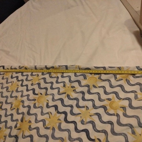 Table linens used sea-themed, round 165 cm and square 73x73 cm