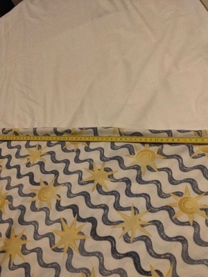 Table linens used sea-themed, round 165 cm and square 73x73 cm