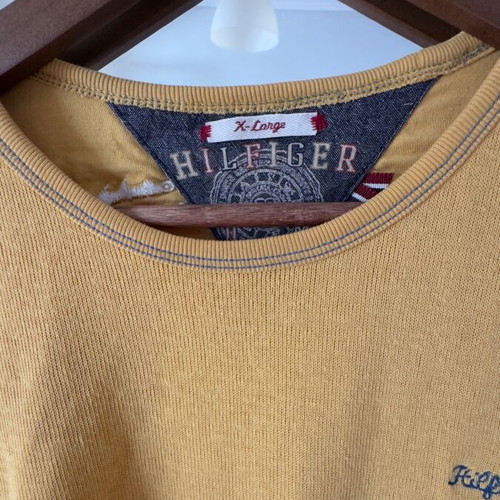 Hilfiger Denim XL Mustard Sweater used, 100% cotton