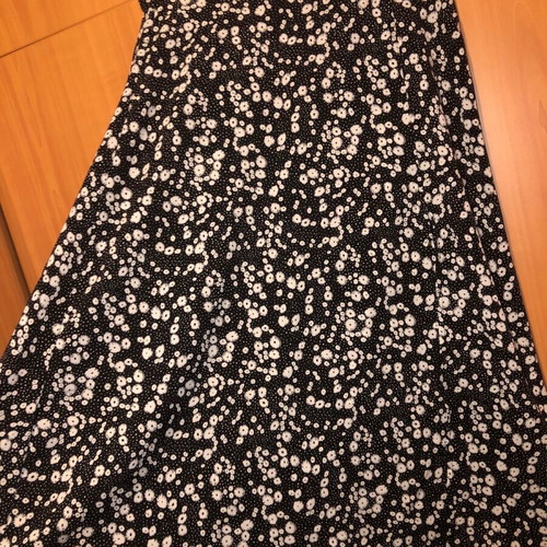 Floral skirt Shein high-waisted like new, black and white