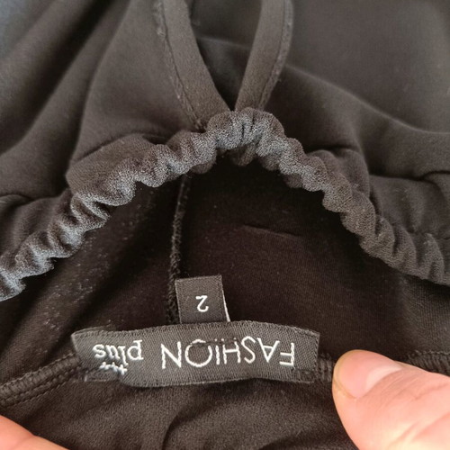 Black elastic pants like new, ideal for pregnancy, size XL