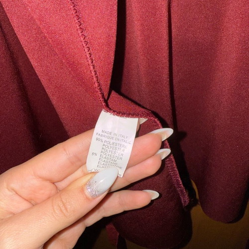 Suede jacket burgundy like new, size M