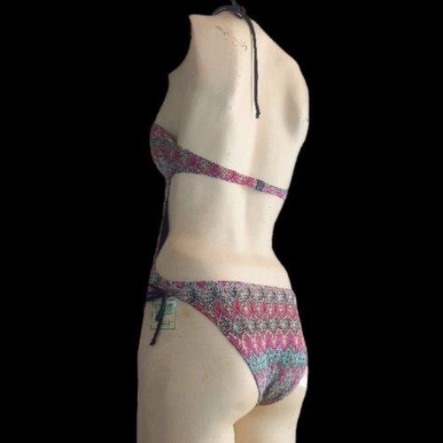 One-piece swimsuit new with jacquard knit fabric, size XS