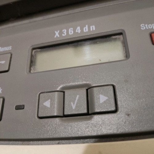 Lexmark X364dn laser printer used, with paper jam issue