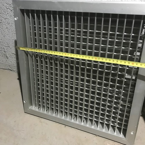 Aluminum vent grilles used, pack of 25 pieces with and without filter