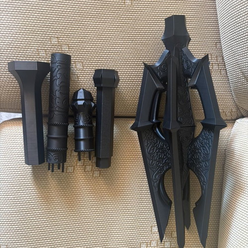 Saurons mace 3D printed, new