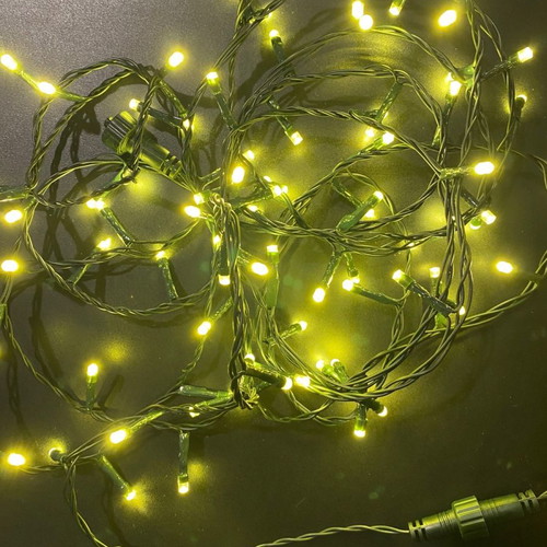 Yellow indoor string lights 80 pcs 6.5m used, IP44