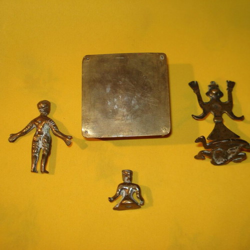 Brass figurines set used