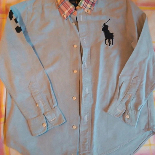 Ralph Lauren boys' shirt size 7 years like new, blue