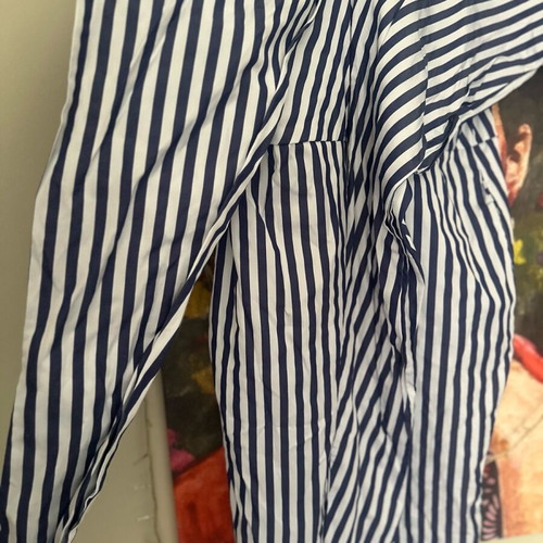 Adda lightweight striped dress like new, size M, white and blue