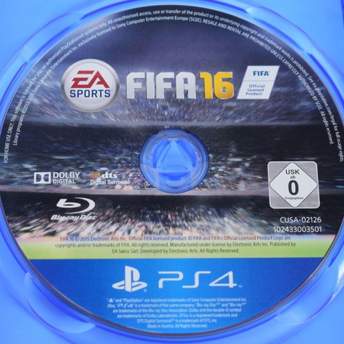 FIFA 16 PS4 game like new, football sports simulation