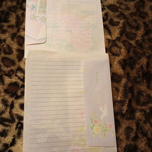 Correspondence used, 2 sets with envelope and sheet