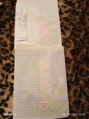 Correspondence used, 2 sets with envelope and sheet