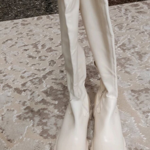 Dipates boots over the knee new, beige